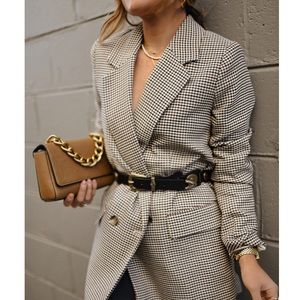 Hm houndstooth plazer